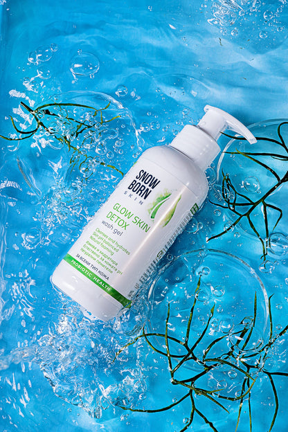 Измивен гел с пробиотици, безсулфатен GLOW SKIN DETOX